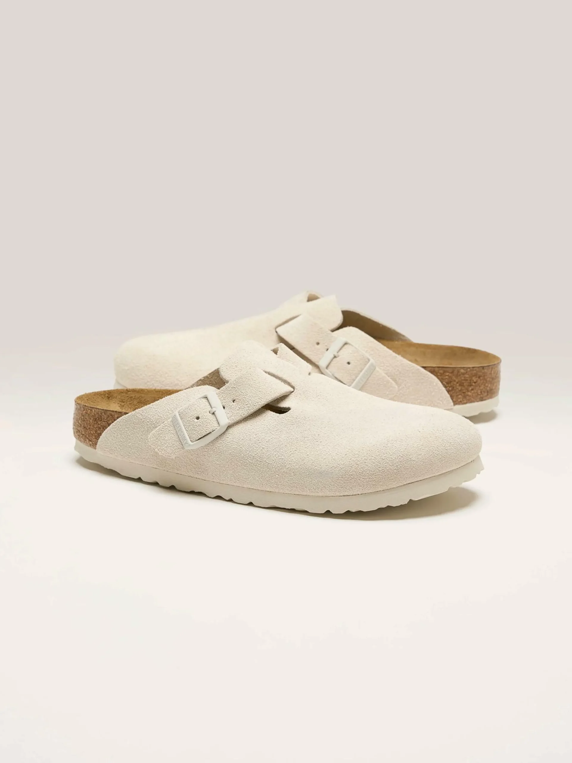 BIRKENSTOCK Sabots Boston Suede Leather Pour Femmes