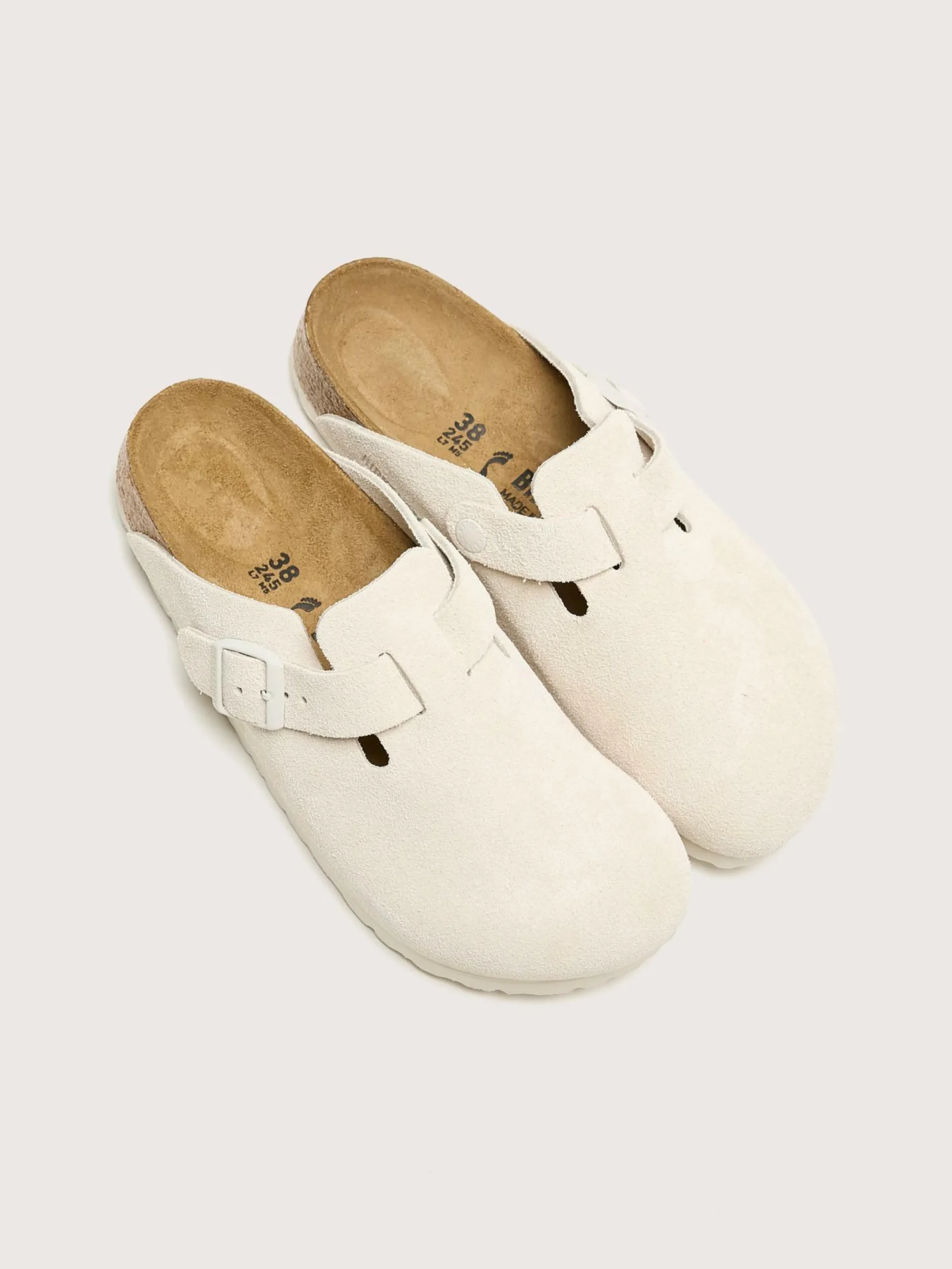 BIRKENSTOCK Sabots Boston Suede Leather Pour Femmes