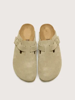 BIRKENSTOCK Sabots Boston Suede Leather Pour Femmes