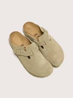 BIRKENSTOCK Sabots Boston Suede Leather Pour Femmes