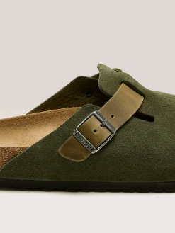 BIRKENSTOCK Sabots Boston En Cuir Mélangé Pour Hommes