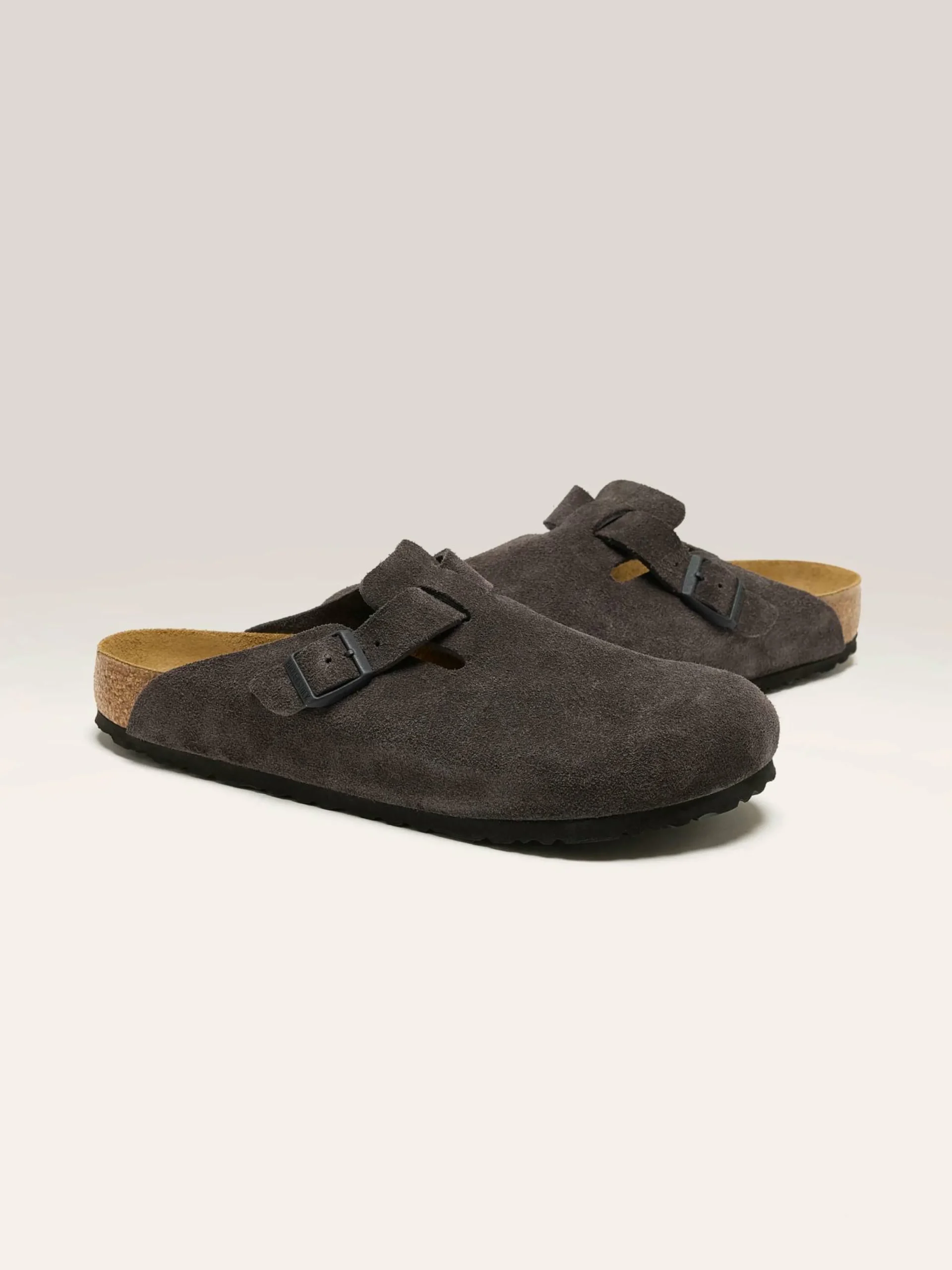 BIRKENSTOCK Sabots Boston Suede Leather Pour Hommes
