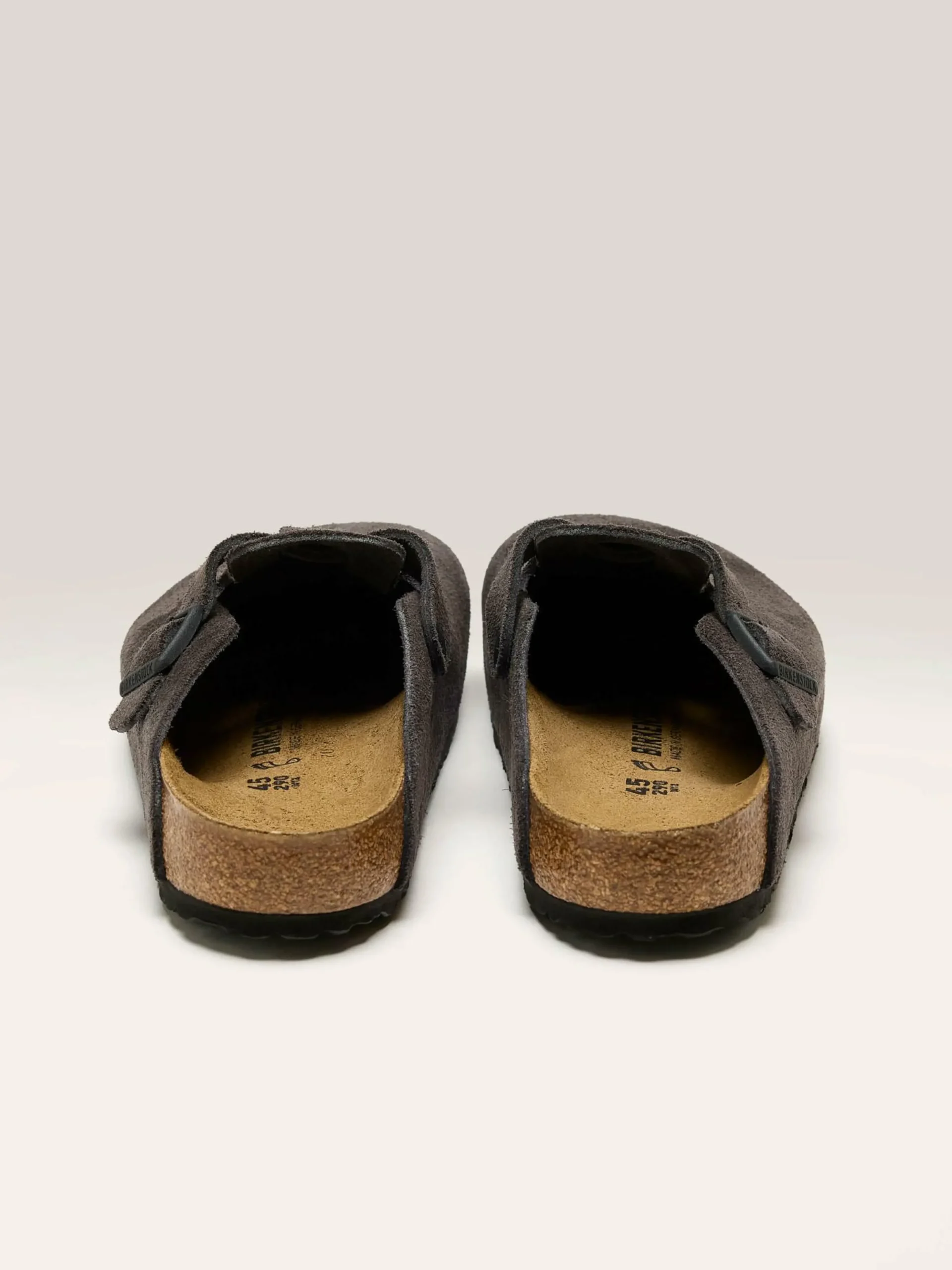 BIRKENSTOCK Sabots Boston Suede Leather Pour Hommes