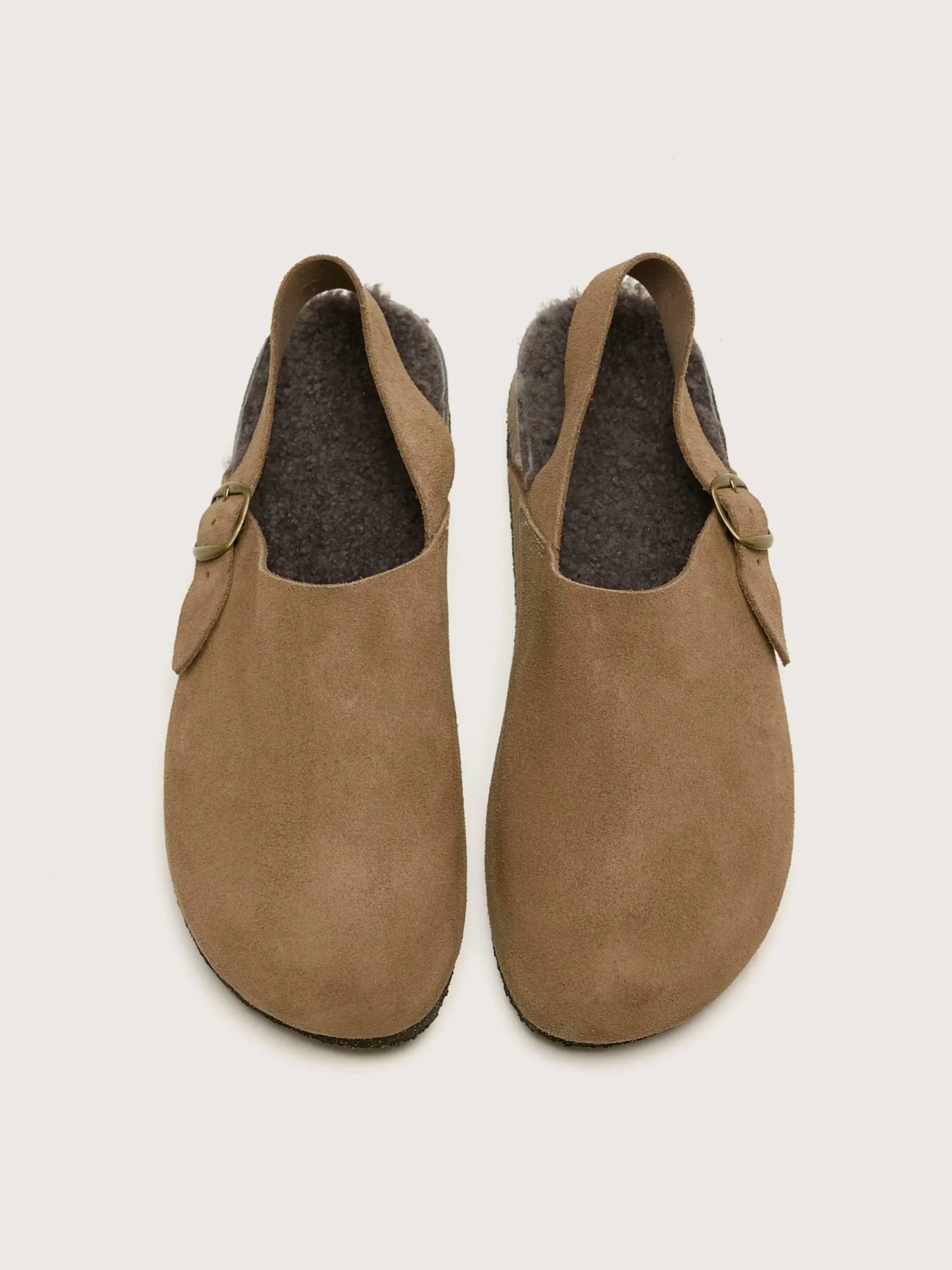BOSABO Sabots En Suède Taupe