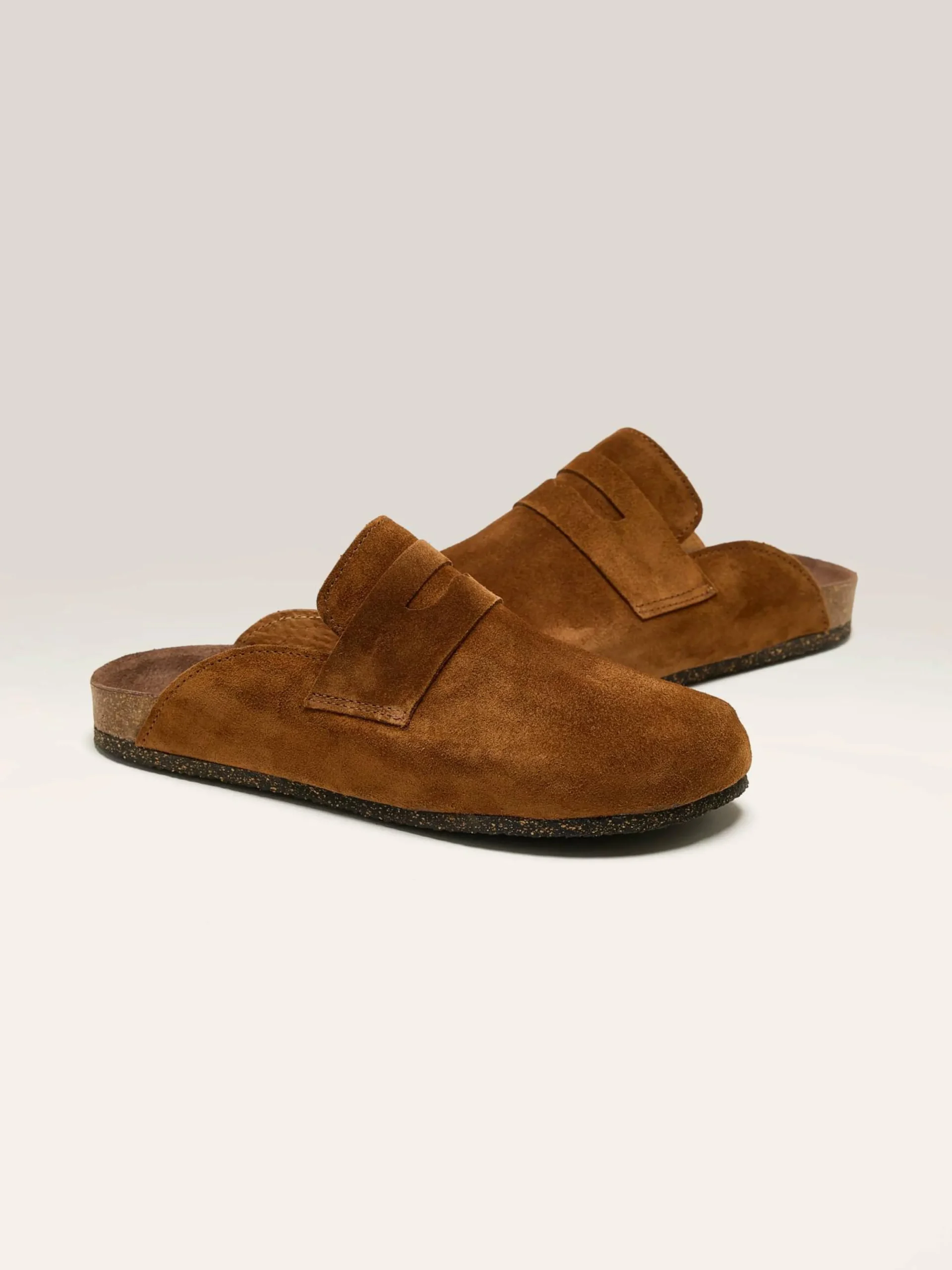 BOSABO Sabots En Velours Cognac