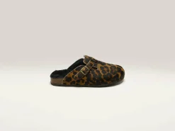 BOSABO Sabots Léopard Noir