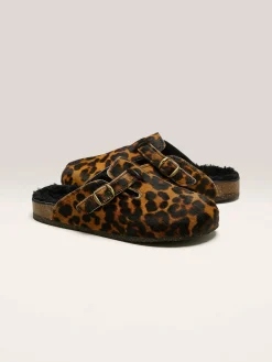 BOSABO Sabots Léopard Noir