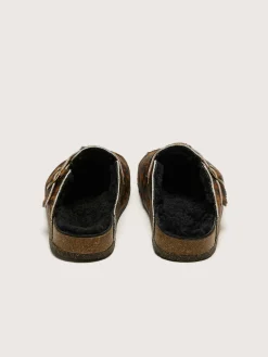 BOSABO Sabots Léopard Noir