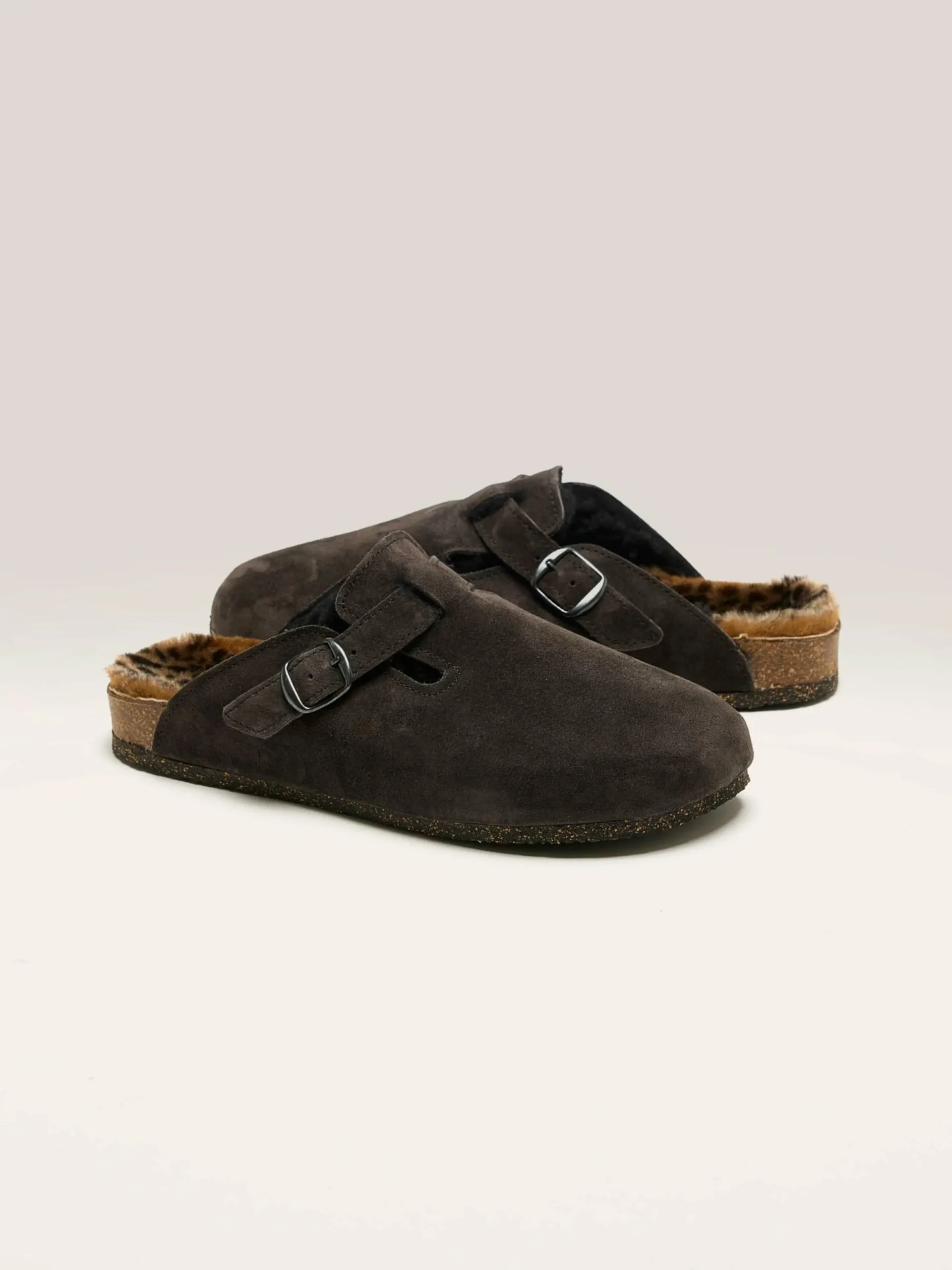 BOSABO Sabots Moka Léopard