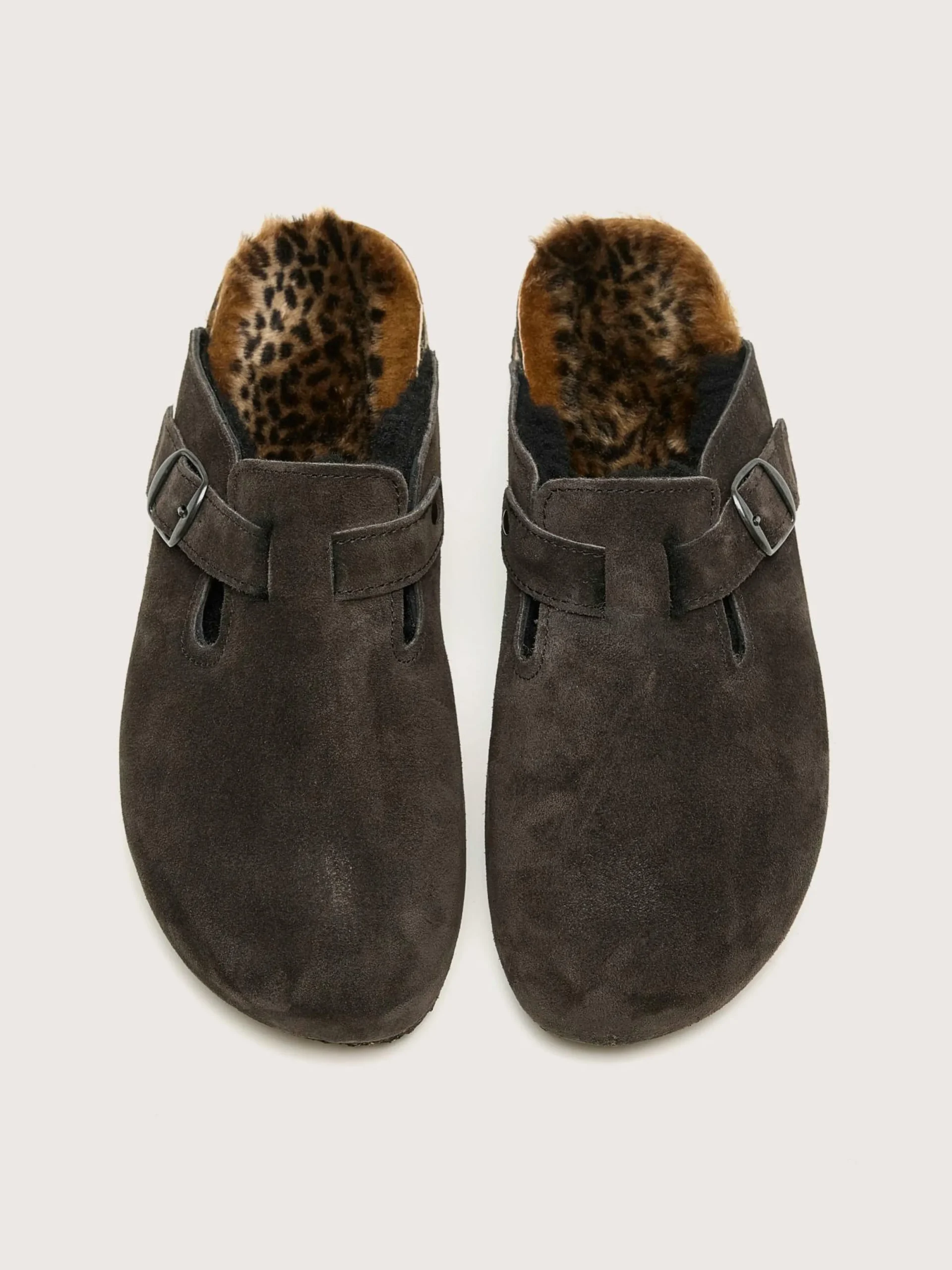 BOSABO Sabots Moka Léopard