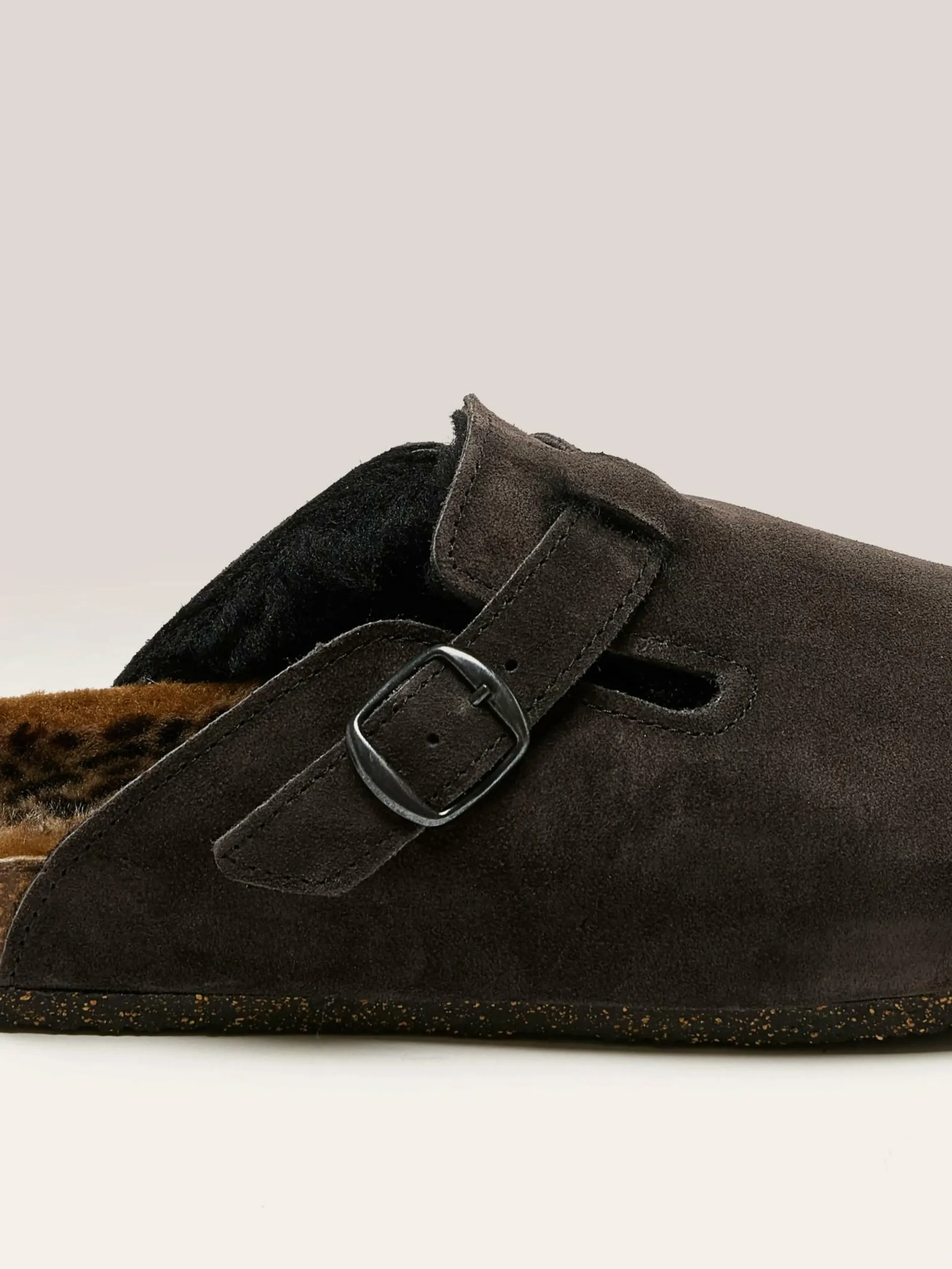 BOSABO Sabots Moka Léopard