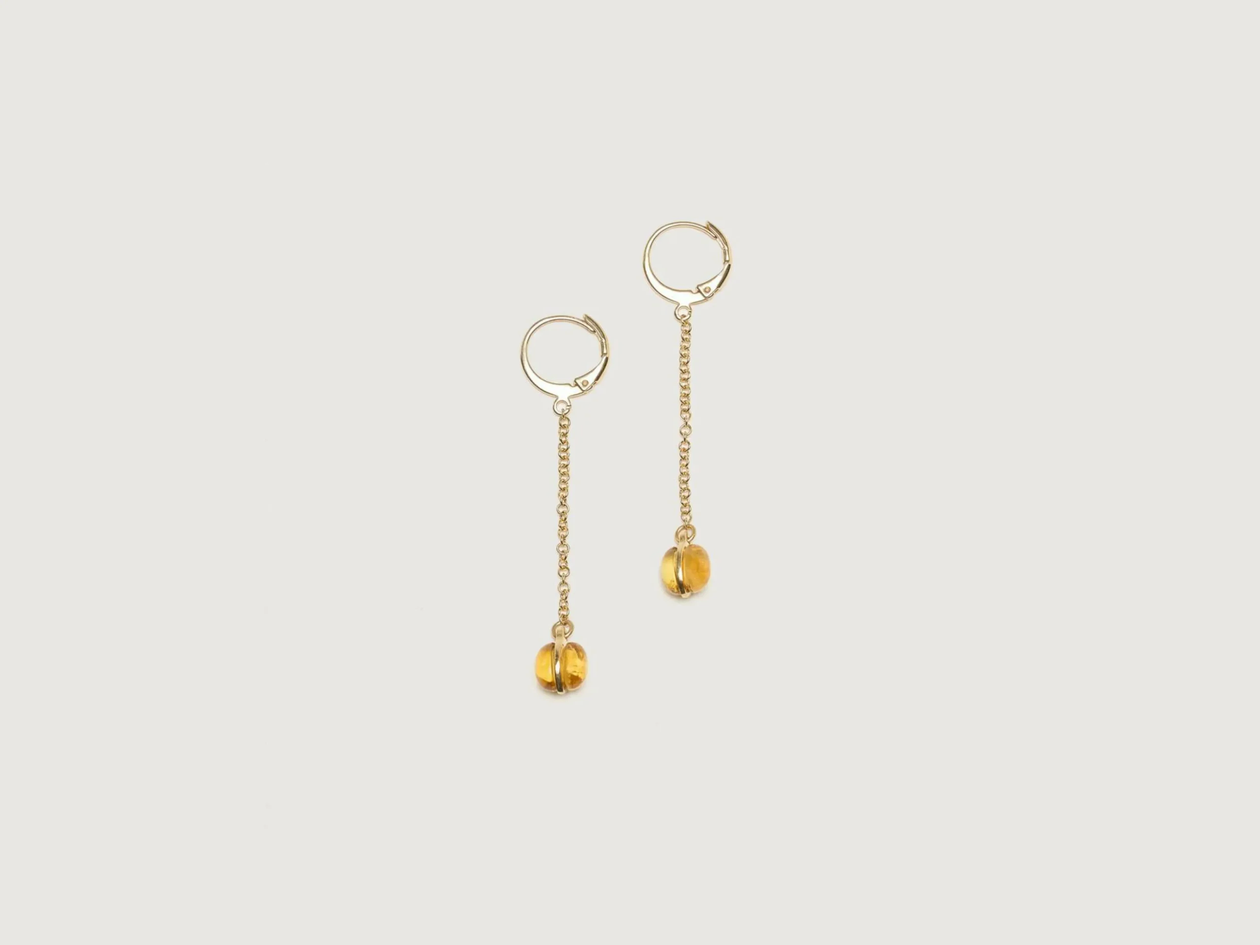 HELENA ROHNER Boucles D'oreilles Drop Citrine