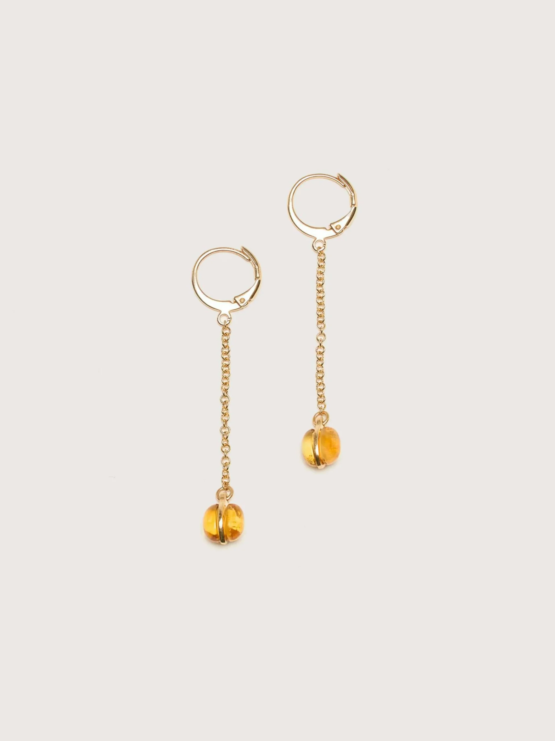 HELENA ROHNER Boucles D'oreilles Drop Citrine