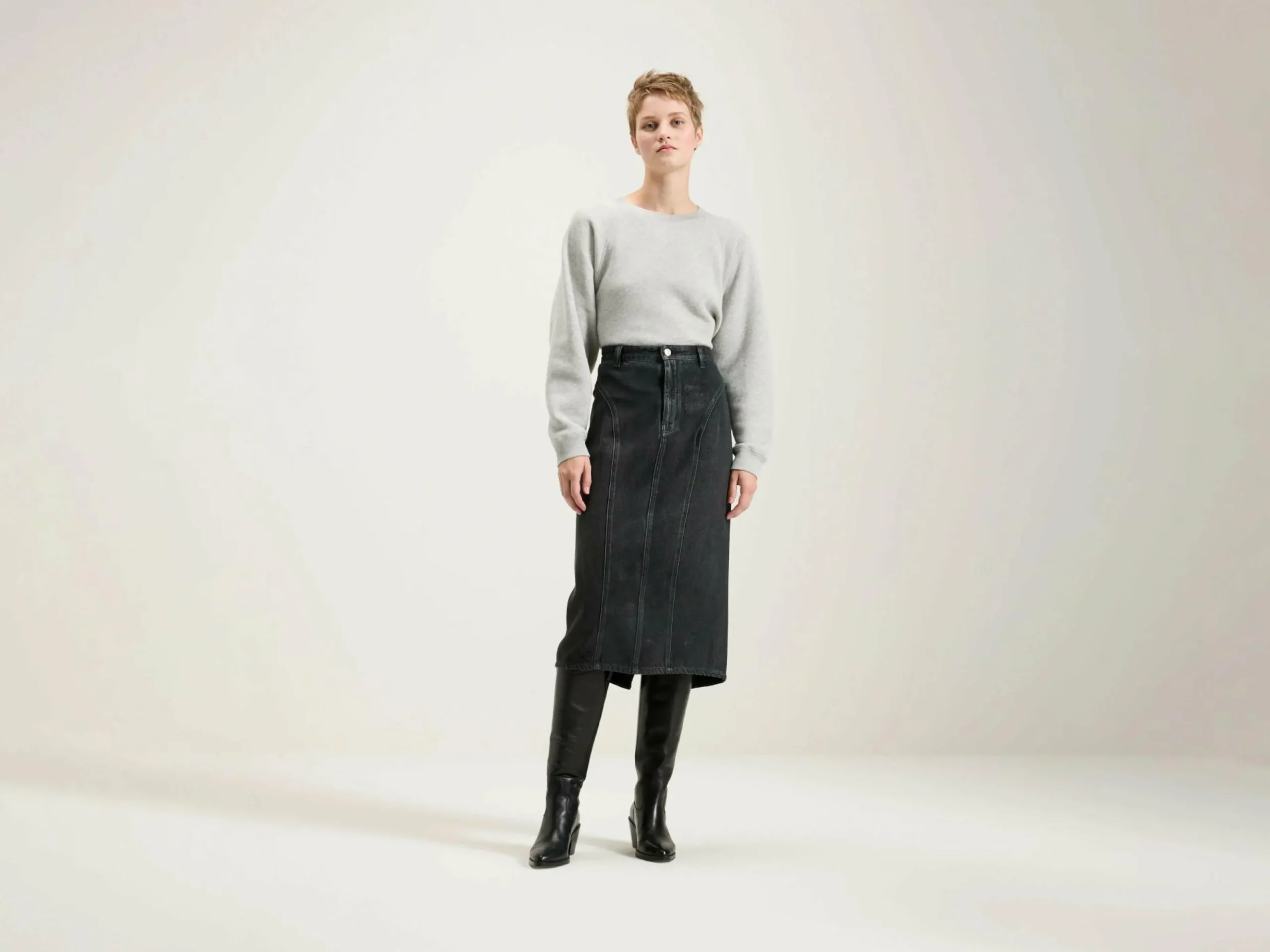 Jupe Crayon Midi Petrus