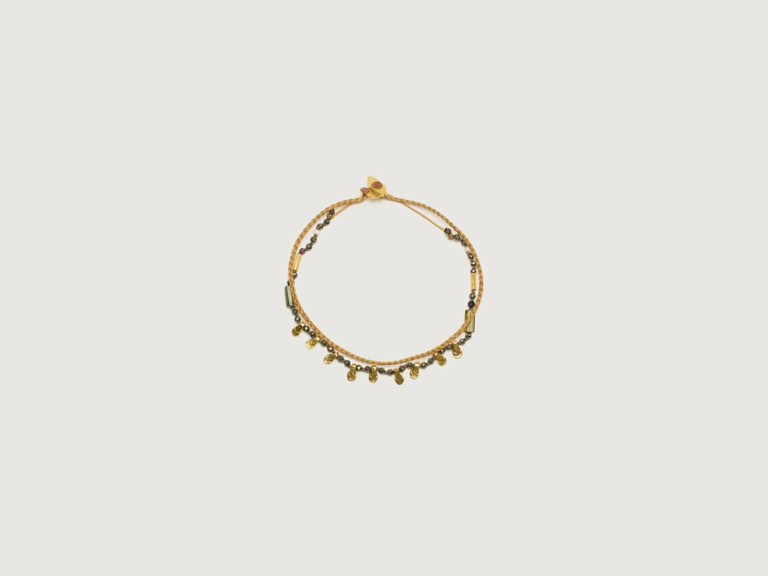 MARY GAITANI Bracelet En Pyrite Noire