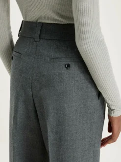 NICHOLSON & NICHOLSON Pantalon Port Droit En Laine