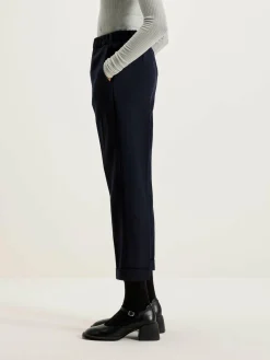 NICHOLSON & NICHOLSON Pantalon Sand Boyfriend En Laine