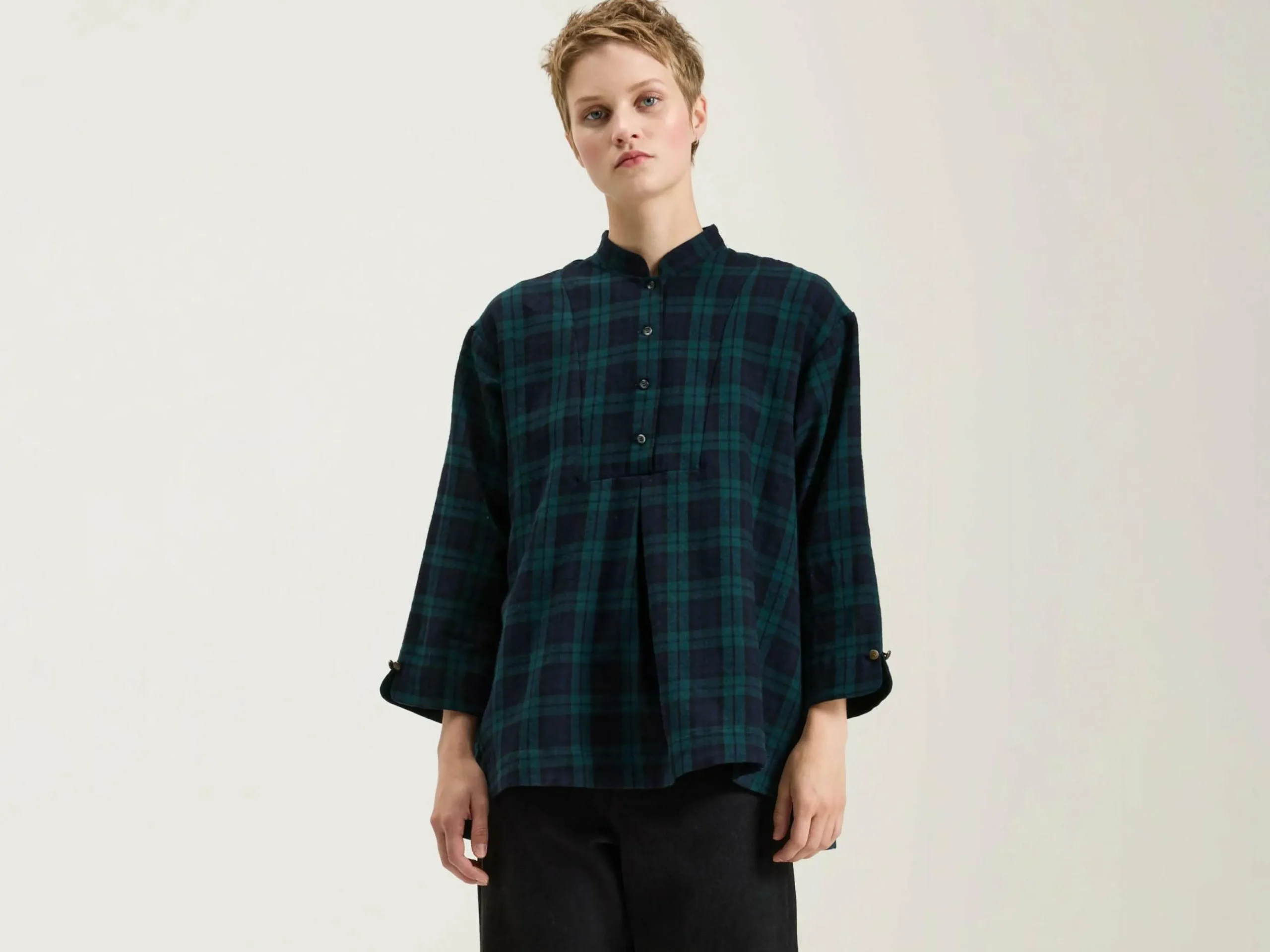 SARAHWEAR Chemise Pullover En Laine Et Coton